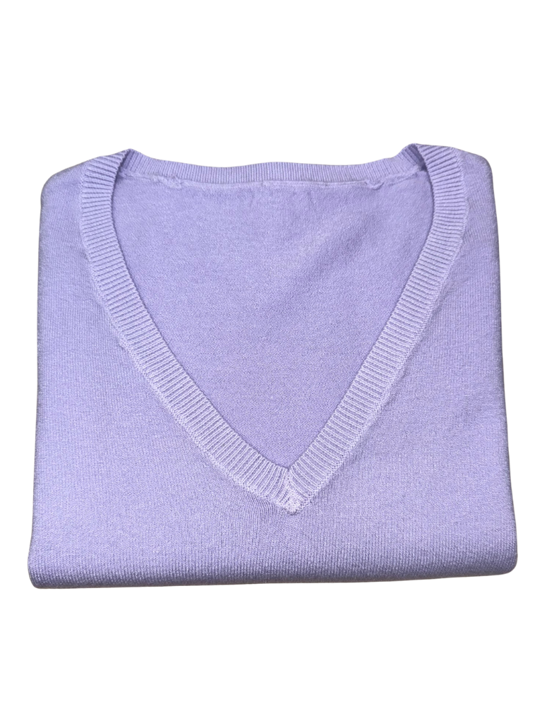 Viscose V-Neck Sweater - SLIM FIT