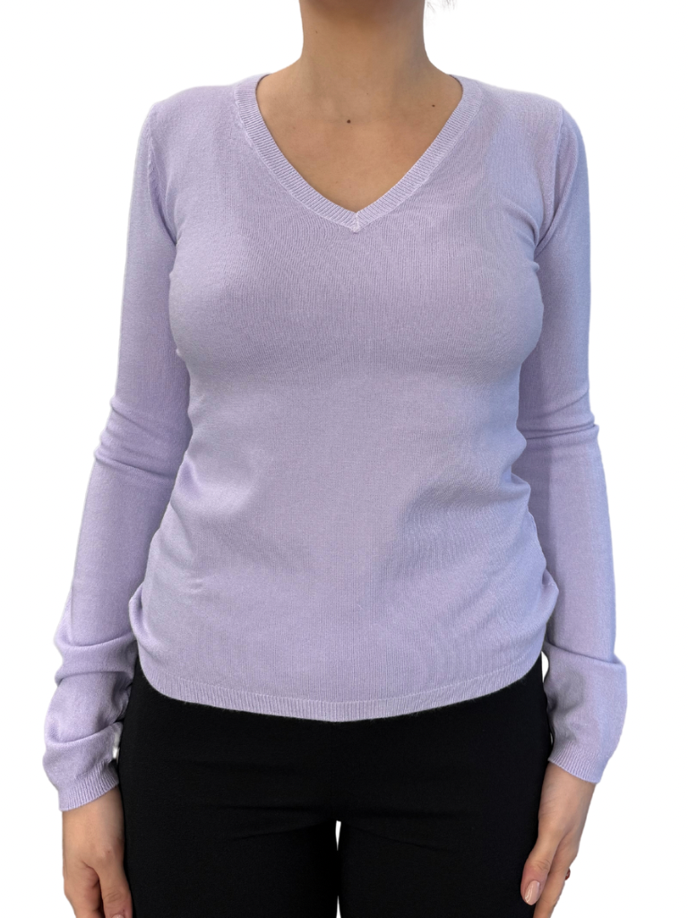 Viscose V-Neck Sweater - SLIM FIT