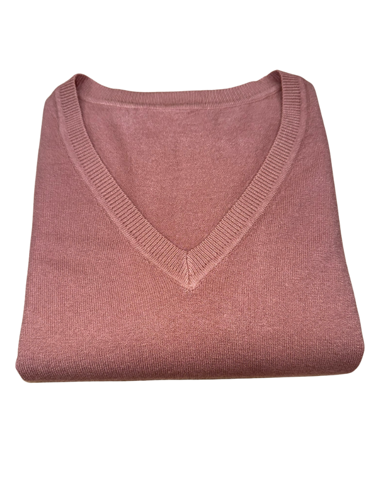 Viscose V-Neck Sweater - SLIM FIT