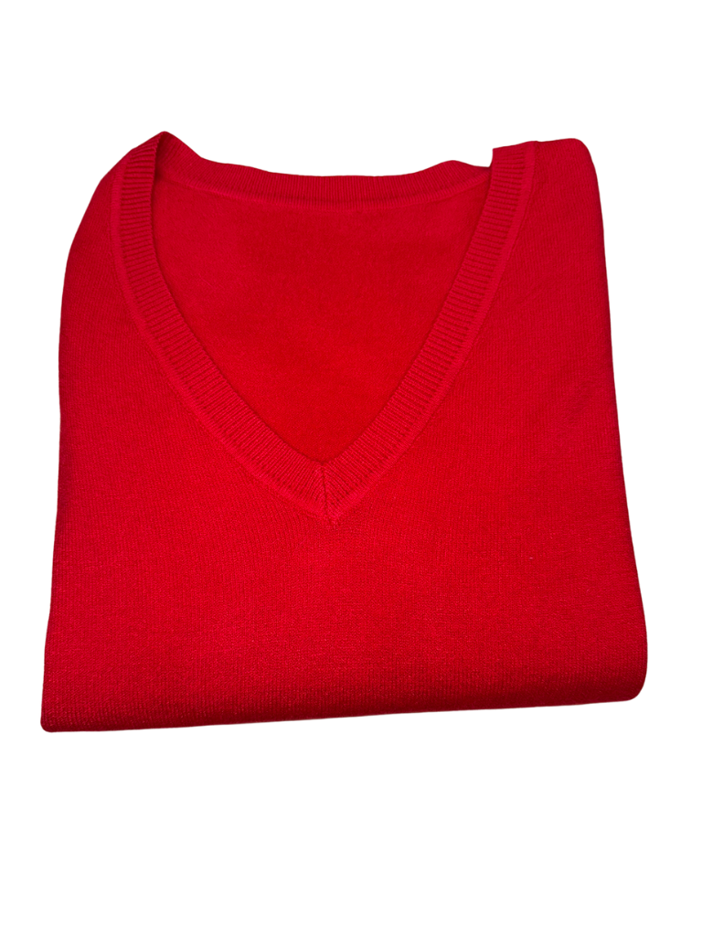 Viscose V-Neck Sweater - SLIM FIT