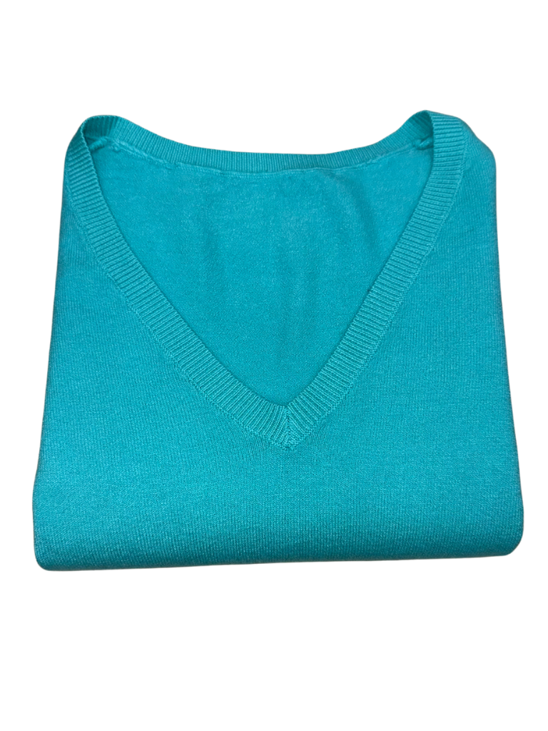 Viscose V-Neck Sweater - SLIM FIT