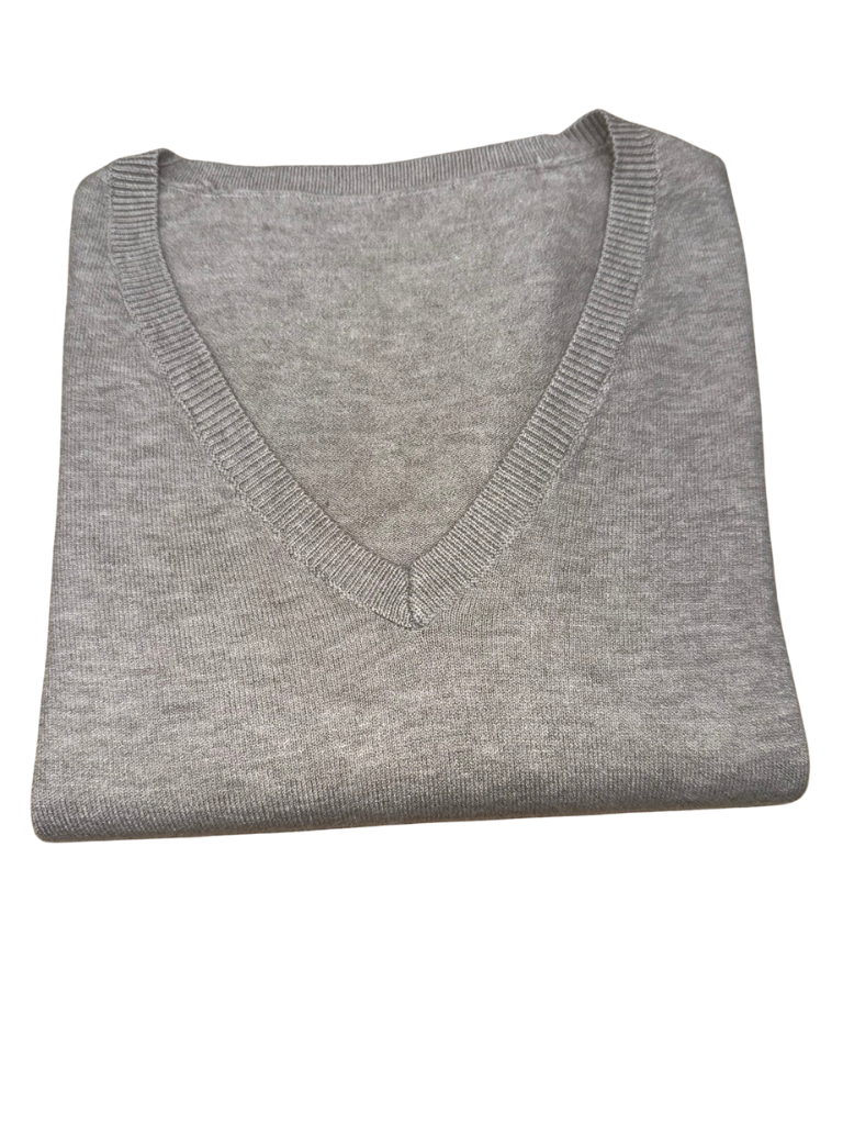 Viscose V-Neck Sweater - SLIM FIT