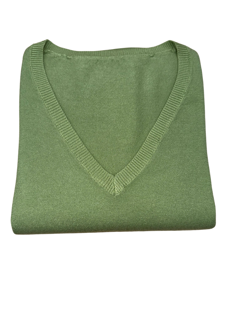 Viscose V-Neck Sweater - SLIM FIT