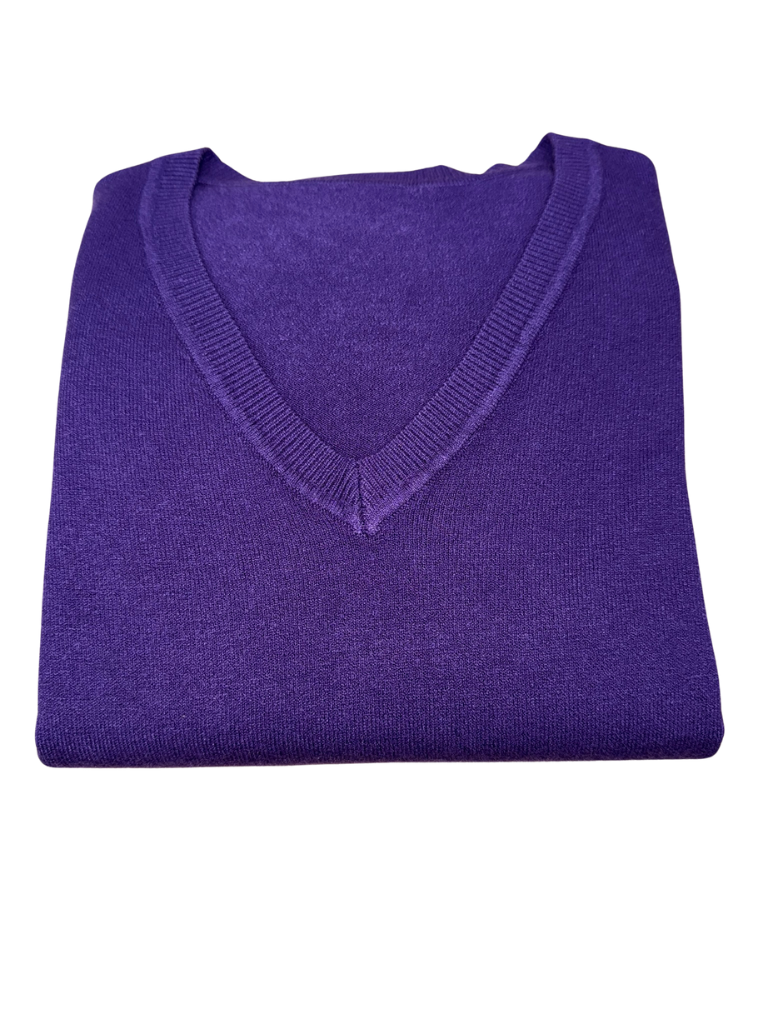 Viscose V-Neck Sweater - SLIM FIT